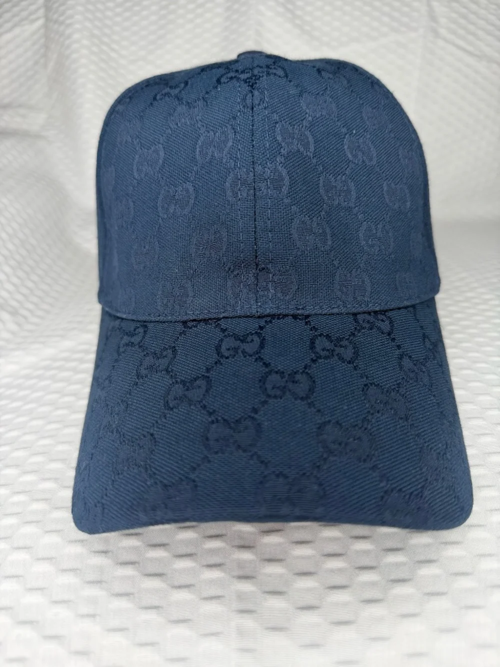 Gucci | Accessories | Gucci Gg Monogram Canvas Baseball Cap Navy